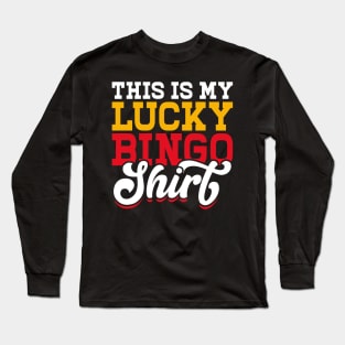 This Is My Lucky Bingo Shirt T shirt For Women T-Shirt Long Sleeve T-Shirt